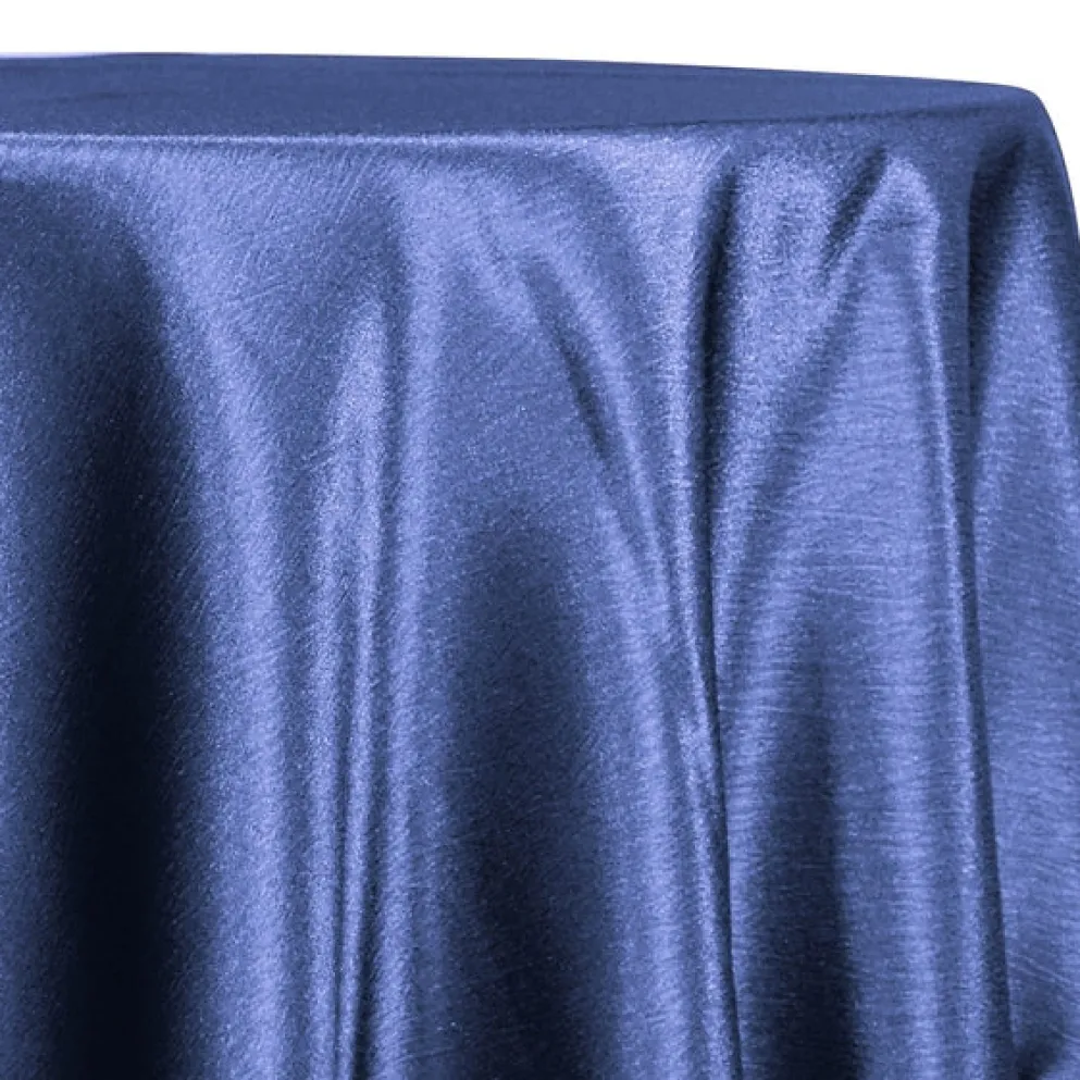 Luxury Satin Table Linen in Navy