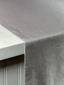 Luxury Satin Table Linen in Silver