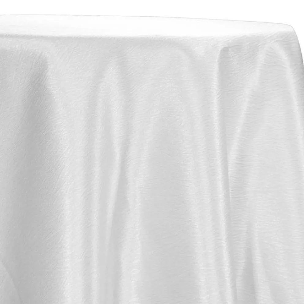 Luxury Satin Table Linen in White