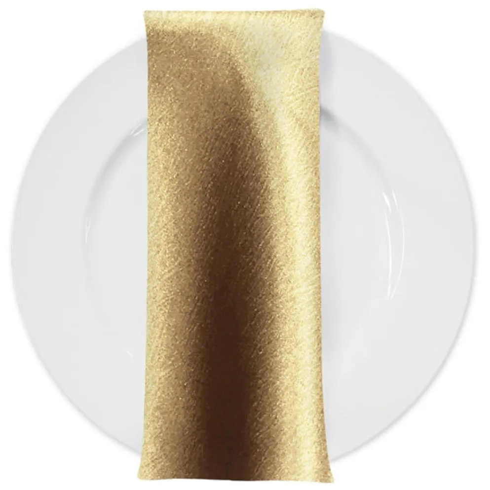 Luxury Satin Table Napkin in Gold