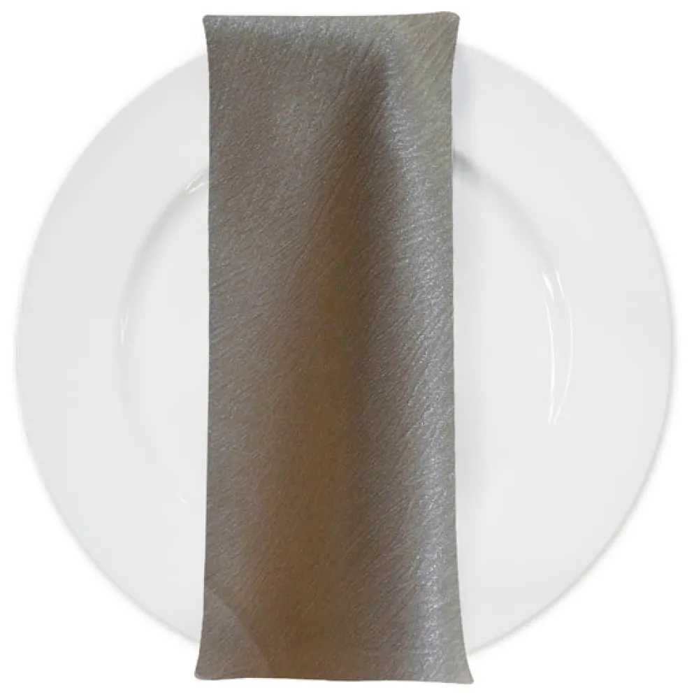 Luxury Satin Table Napkin in Taupe