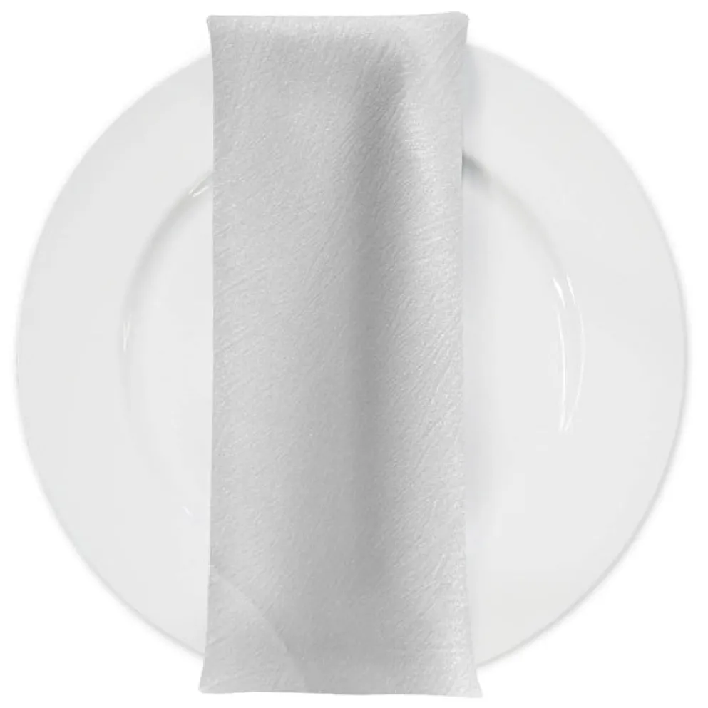 Luxury Satin Table Napkin in White