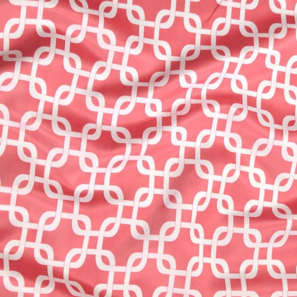 Lynx Print (Lamour) Table Linen in Coral
