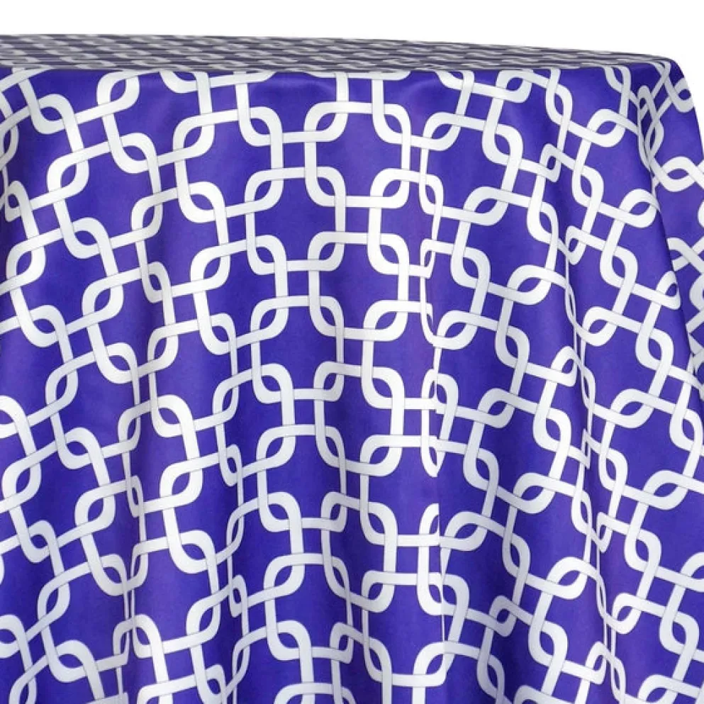 Lynx Print (Lamour) Table Linen in Purple