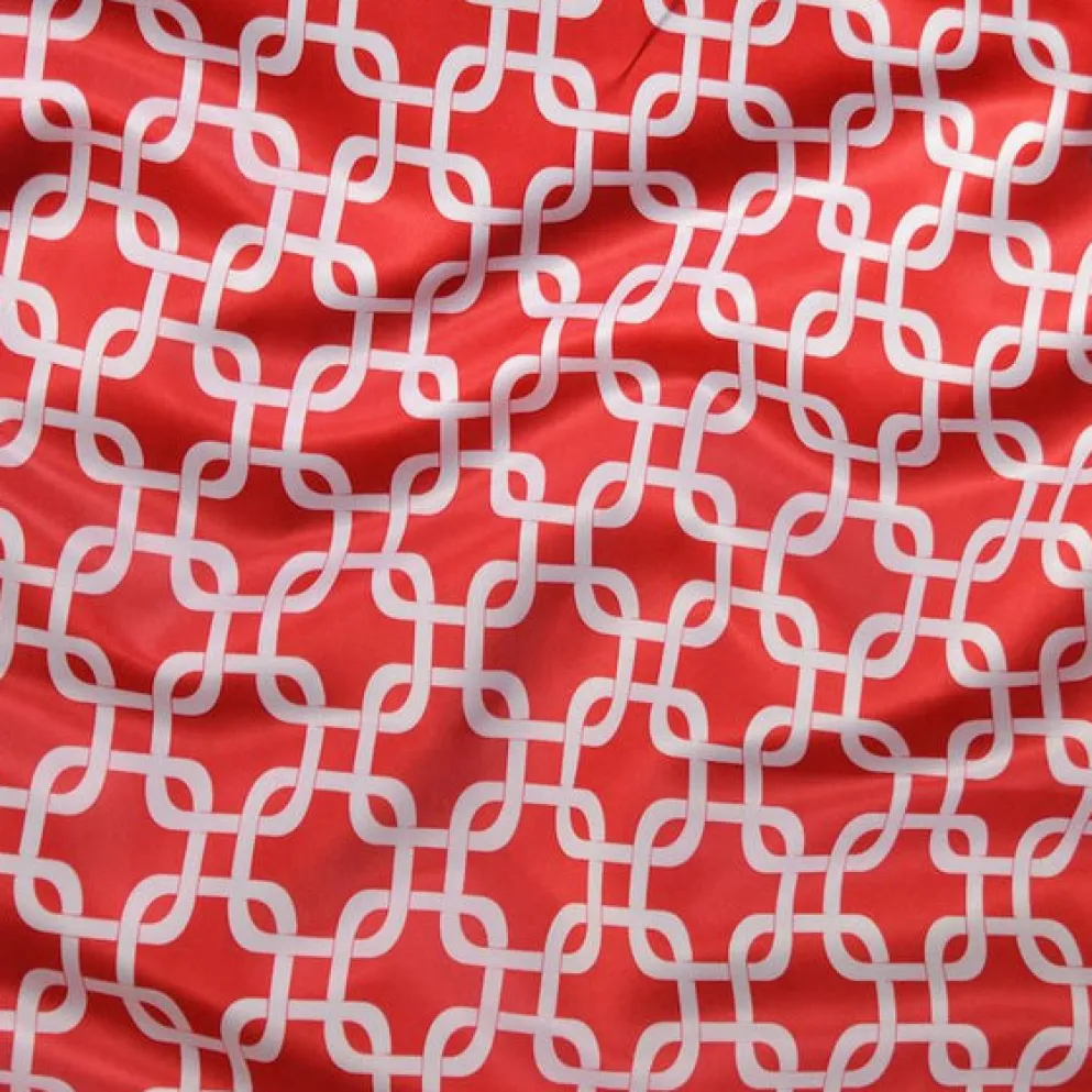 Lynx Print (Lamour) Table Linen in Red