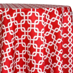 Lynx Print (Lamour) Table Linen in Red