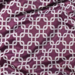 Lynx Print (Lamour) Table Linen in Plum