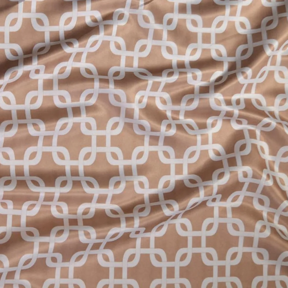 Lynx Print (Lamour) Table Linen in Taupe