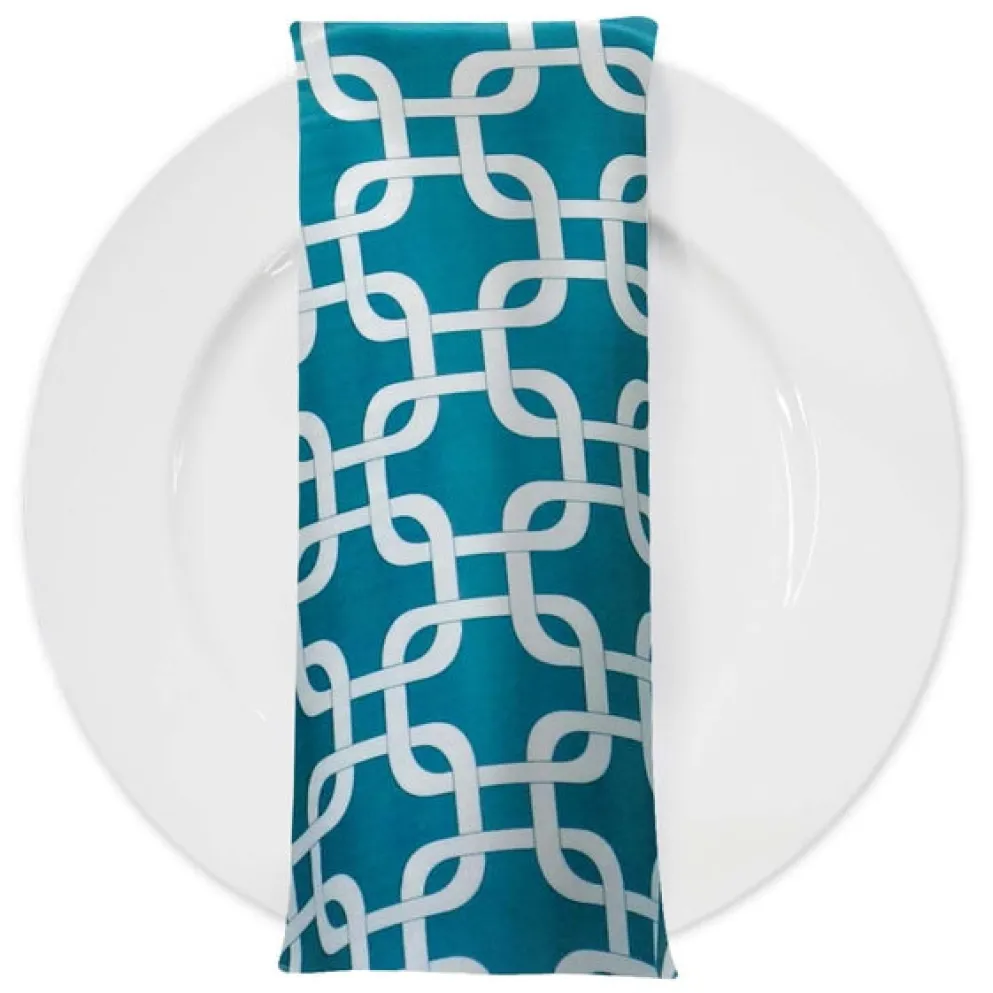 Lynx Print (Lamour) Table Napkin in Jade