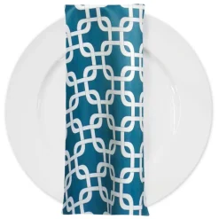 Lynx Print (Lamour) Table Napkin in Teal