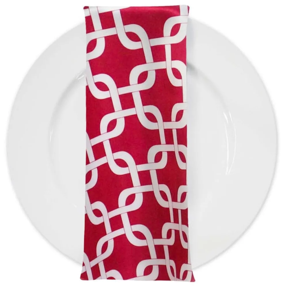Lynx Print (Lamour) Table Napkin in Fuchsia