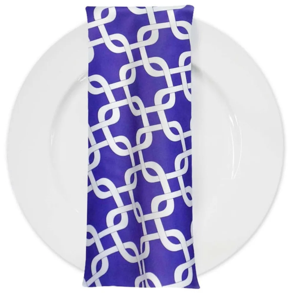 Lynx Print (Lamour) Table Napkin in Purple
