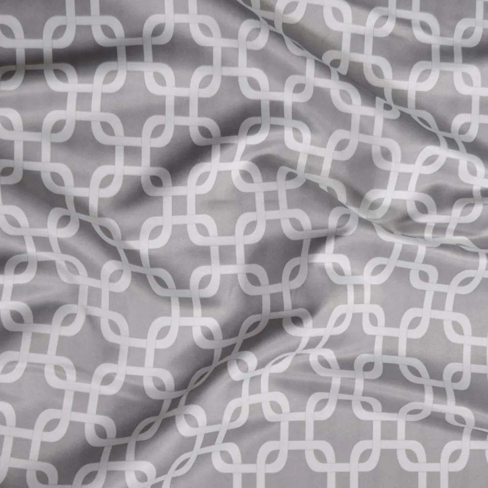 Lynx Print (Lamour) Table Runner in Silver