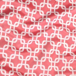 Lynx Print (Lamour) Table Runner in Coral