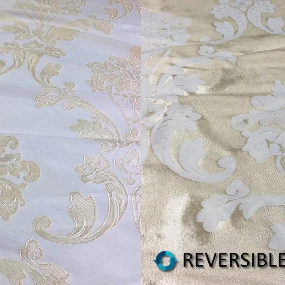 Madison Jacquard (Reversible) Table Runner in Champagne