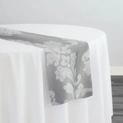 Madison Jacquard (Reversible) Table Runner in Silver