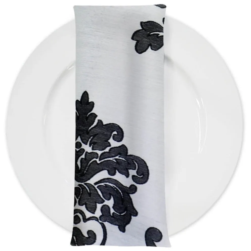 Madison Jacquard (Reversible) Table Napkin in Black
