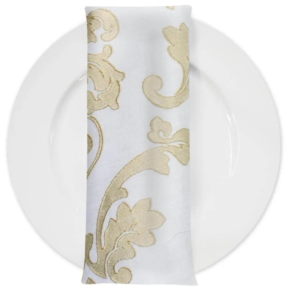 Madison Jacquard (Reversible) Table Napkin in Champagne