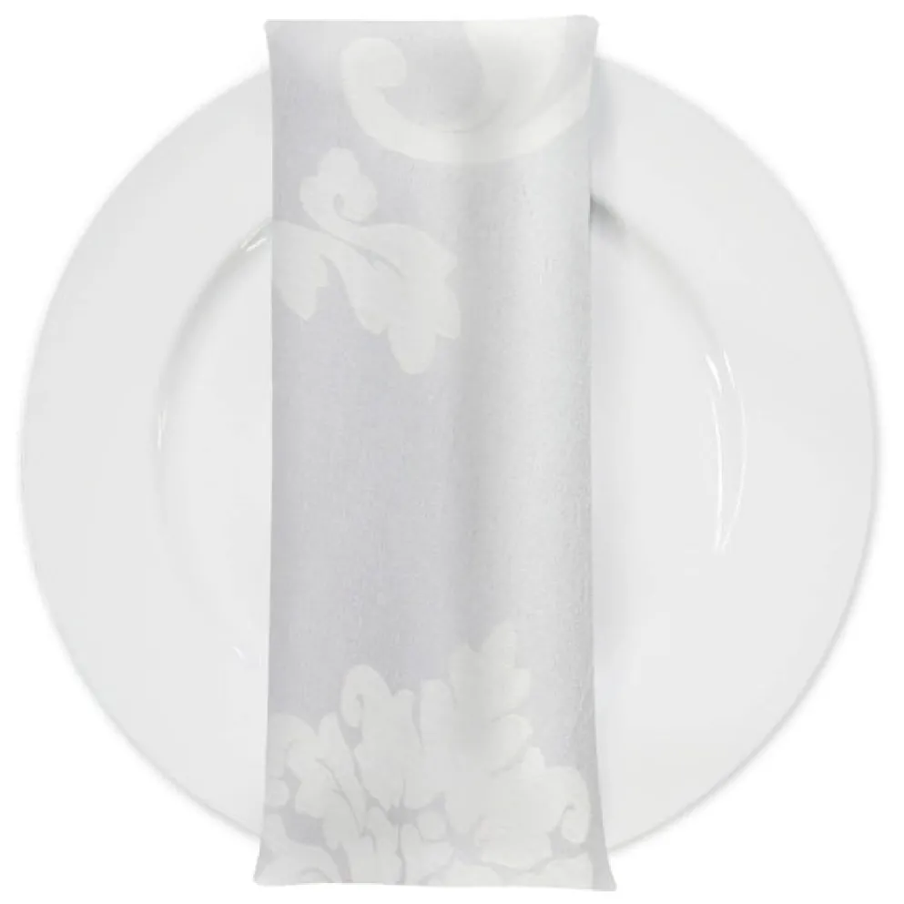 Madison Jacquard (Reversible) Table Napkin in White