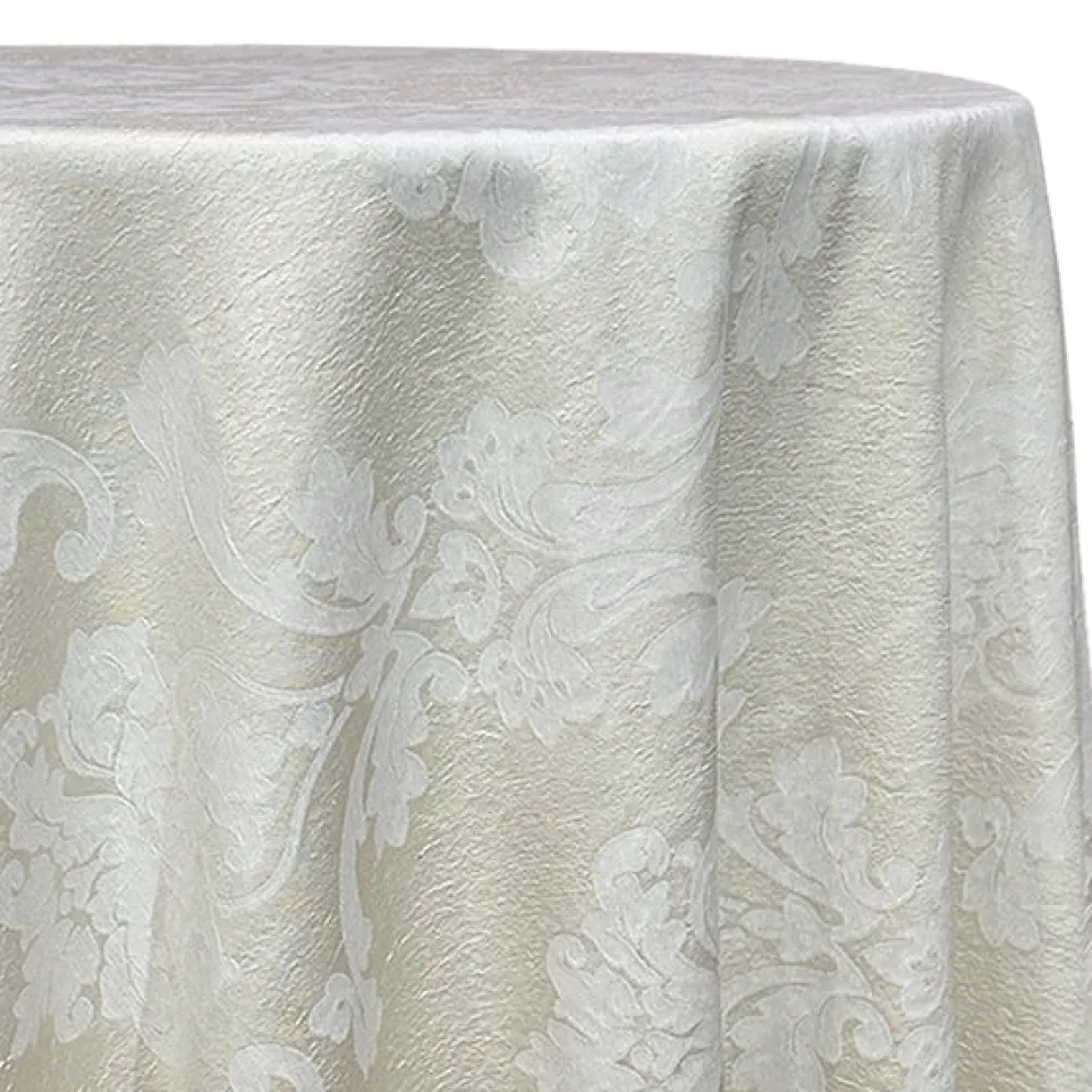 Madison Jacquard (Reversible) Table Linen in Ivory