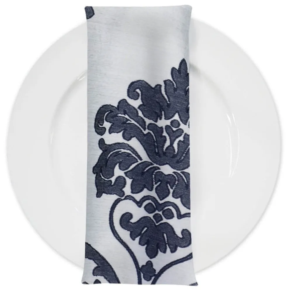 Madison Jacquard (Reversible) Table Napkin in Navy