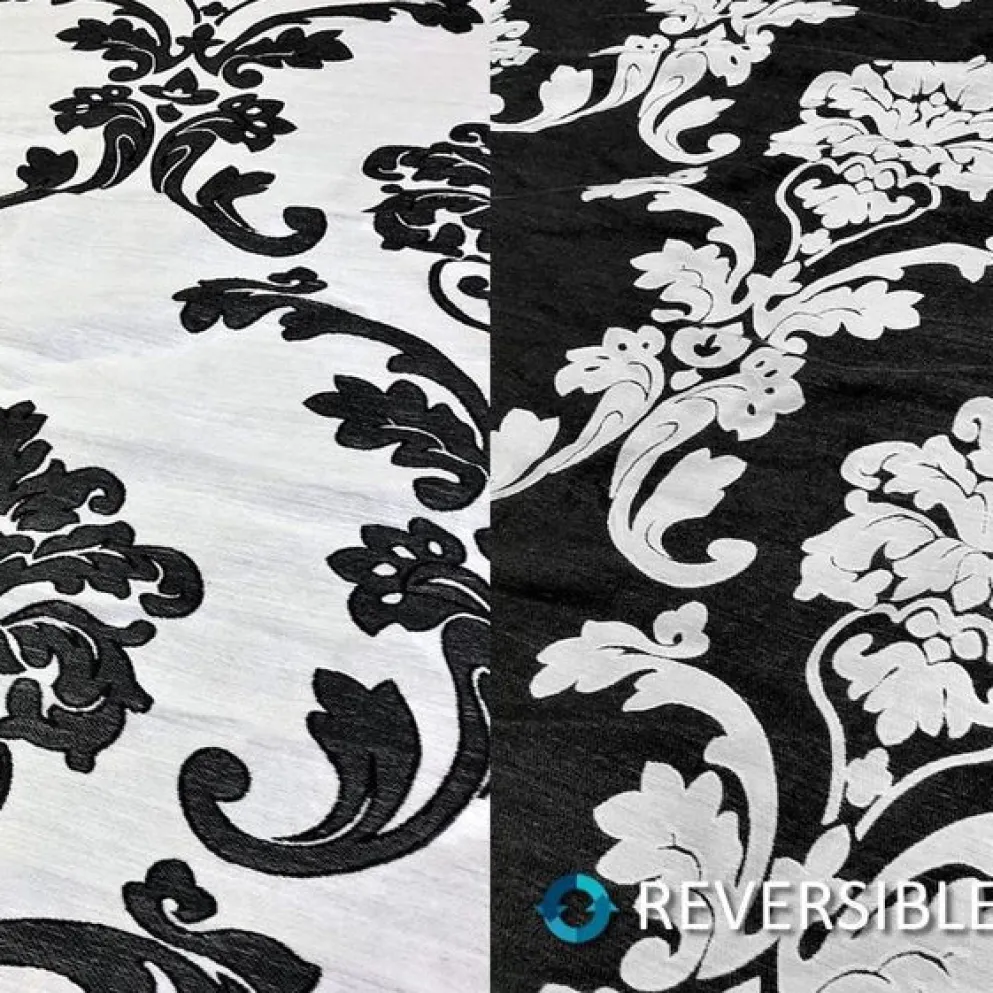 Madison Jacquard (Reversible) Table Linen in Black
