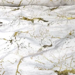 Marble Jacquard Table Runner in Gold