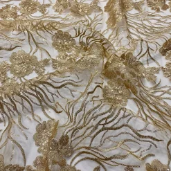 Marigold Sequins Table Runner in Champagne