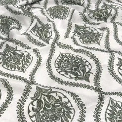 Mayfair (Slub Print) Table Linen in Willow Green
