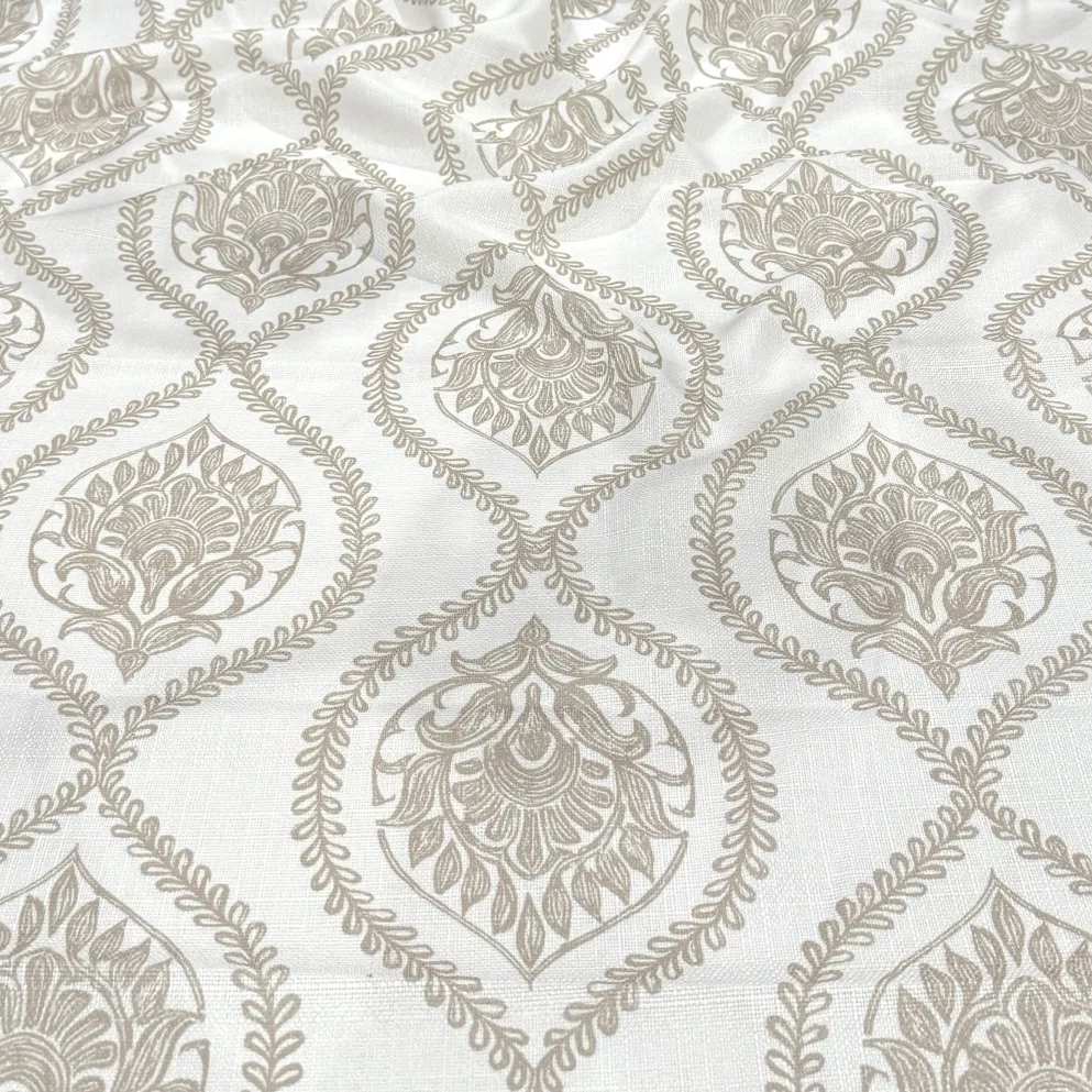 Mayfair (Slub Print) Table Linen in Taupe