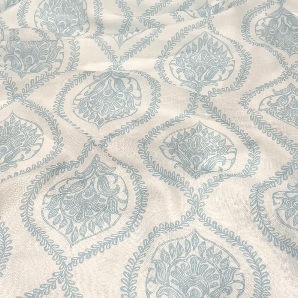 Mayfair (Slub Print) Table Napkin in Lt Blue