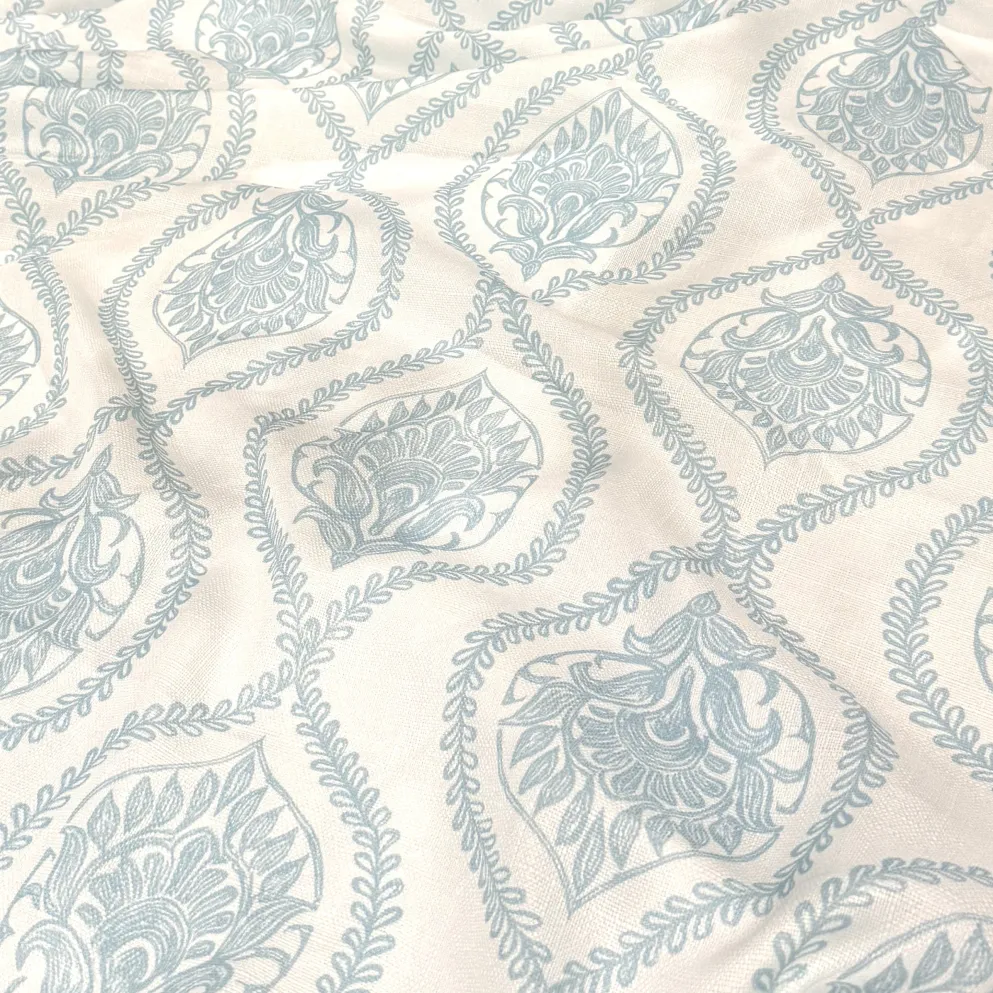 Mayfair (Slub Print) Table Napkin in Lt Blue