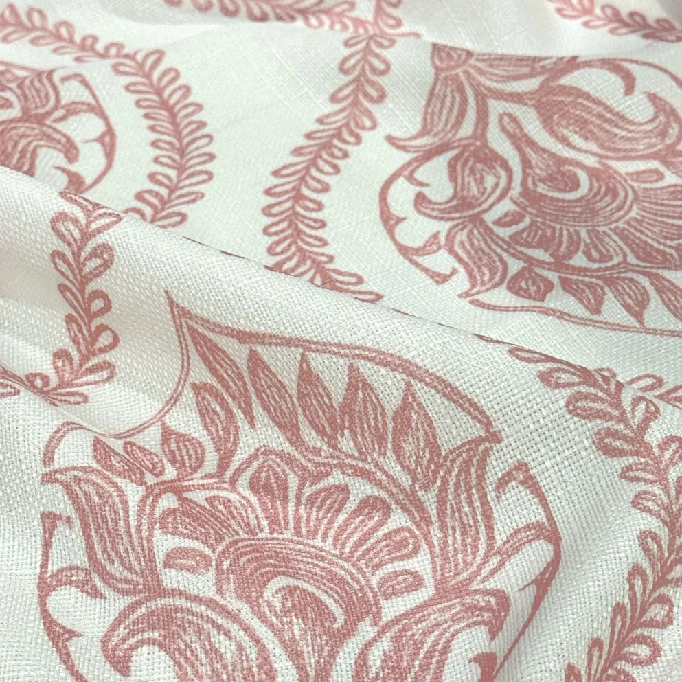 Mayfair (Slub Print) Table Napkin in Dusty Rose