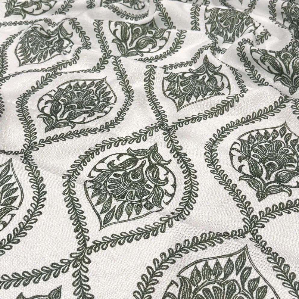 Mayfair (Slub Print) Table Napkin in Willow Green
