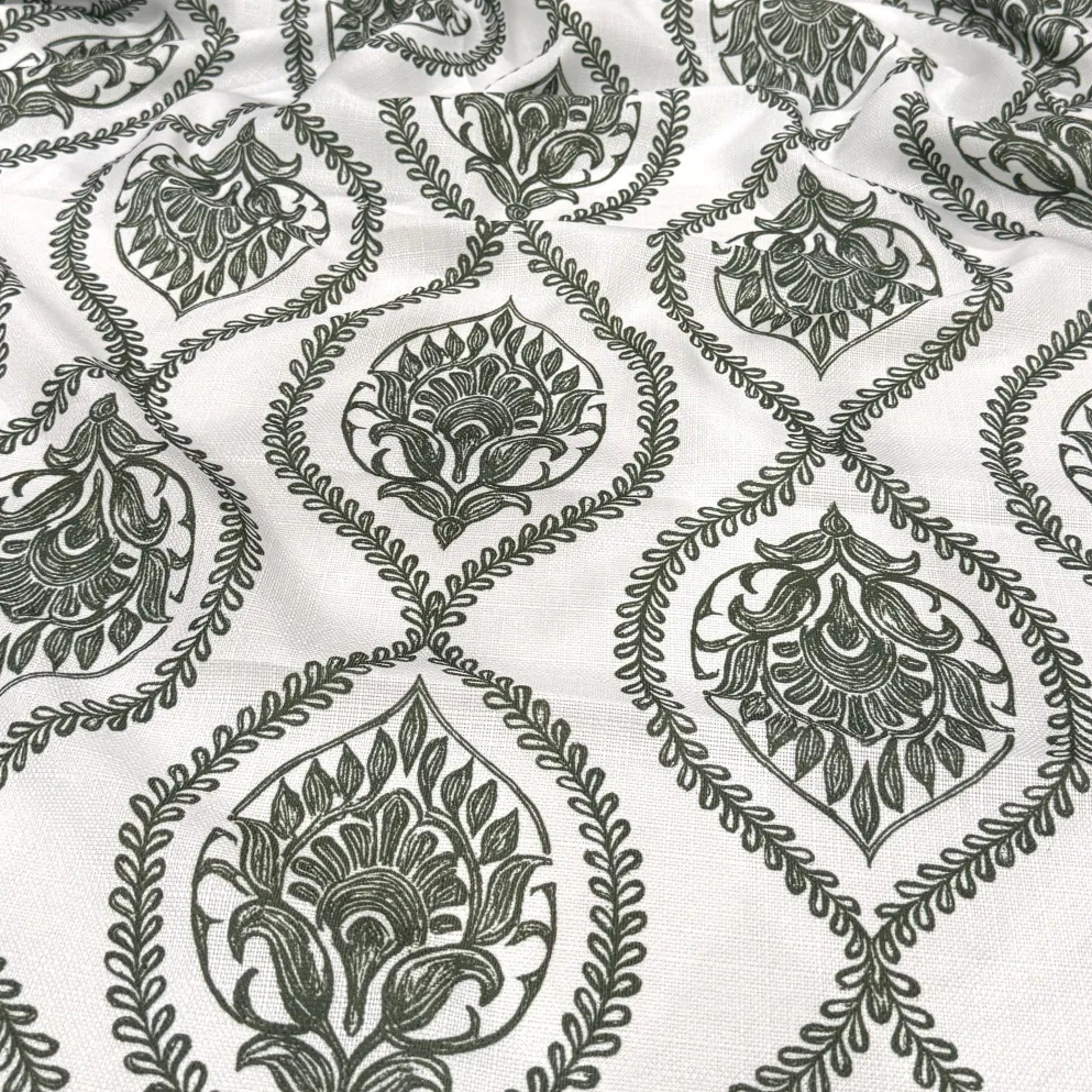 Mayfair (Slub Print) Table Napkin in Willow Green