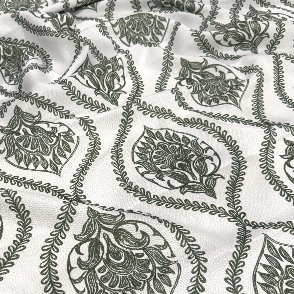 Mayfair (Slub Print) Table Napkin in Willow Green