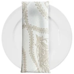 Mayfair (Slub Print) Table Napkin in Taupe