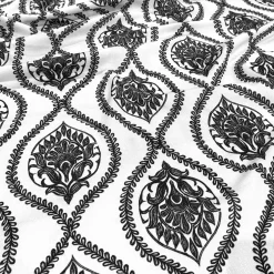 Mayfair (Slub Print) Table Runner in Black