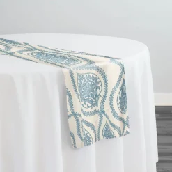 Mayfair (Slub Print) Table Runner in Copen Perry