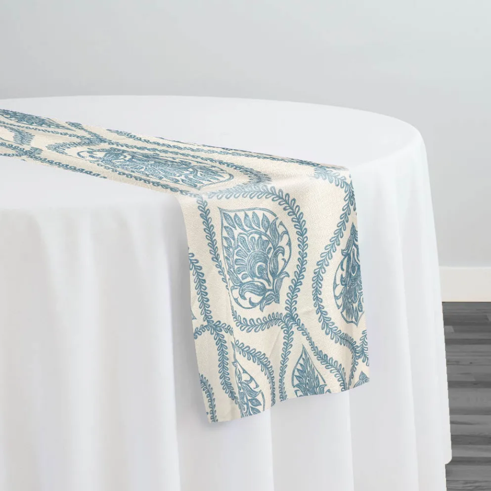 Mayfair (Slub Print) Table Runner in Copen Perry