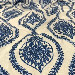Mayfair (Slub Print) Table Runner in Royal
