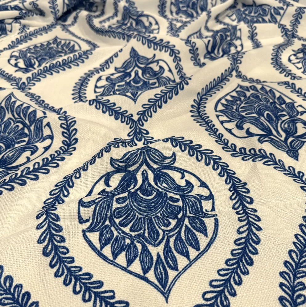 Mayfair (Slub Print) Table Runner in Royal