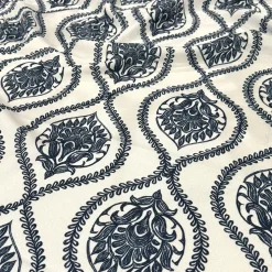 Mayfair (Slub Print) Table Runner in Navy
