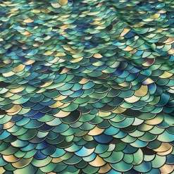 Mermaid (Poly Print) Table Runner in Emerald