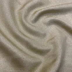 Metallic Burlap Table Linen in Champagne/Silver