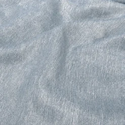Metallic Burlap Table Linen in Blue/Silver