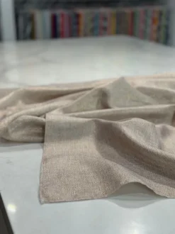 Metallic Burlap Table Linen in Khaki/Gold