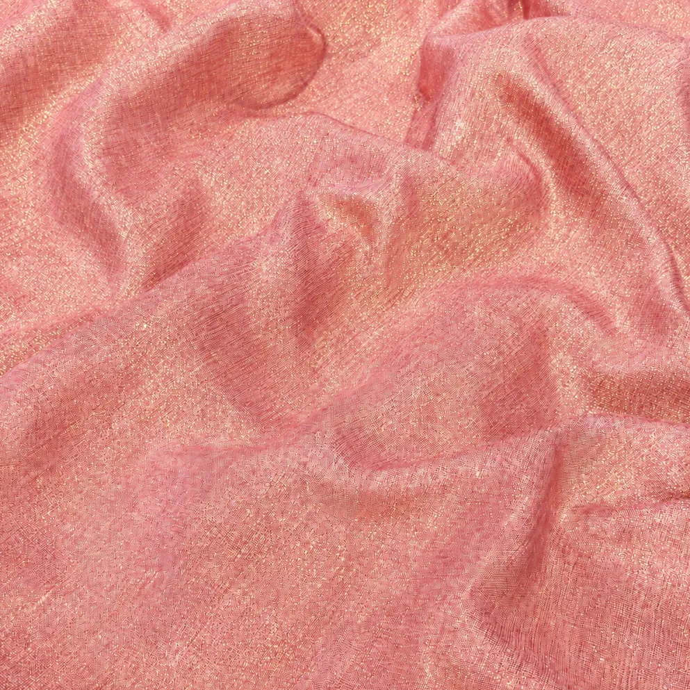 Metallic Burlap Table Napkins in Pink/Gold