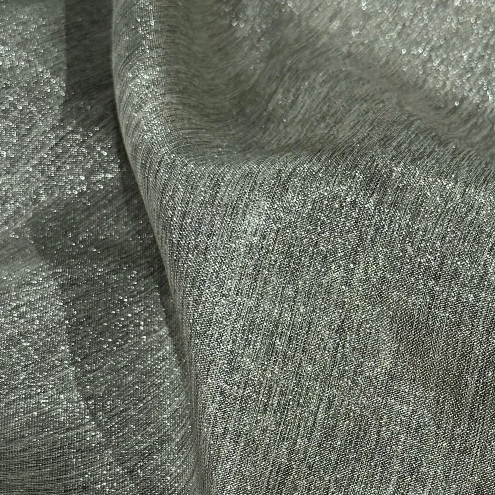 Metallic Burlap Table Runner in Platinum