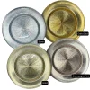 Metallic - Glass Charger Plate in Champagne Pink (Item # 0071)